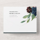 BURGUNDBLUSH BLUE GRÜNE WASSERFLOTTE ALL IN ONE EINLADUNG (Rückseite)