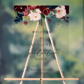 Burgunder Abschluss Begrüßung Akryllisches Zeichen Acrylschild (Neutral)