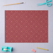 Burgunder Afrika-Mudcloth inspirierter geometrisch Seidenpapier (Basteln)