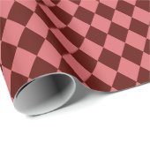 Burgunder Argyle-Geschenkpapier Geschenkpapier (Rolleneckpunkt)