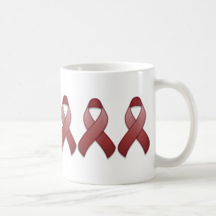 Burgunder-Bewusstseins-Band-Tasse Kaffeetasse