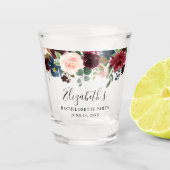 Burgunder blauer schnapsglas (Vorderseite)