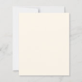 Burgunder Blumen Creme lila Hochzeitseinladung (Rückseite)