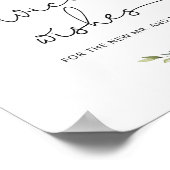 Burgunder Blumenberatung und Wünsche für Neugebore Poster (Ecke)