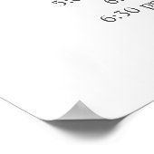 Burgunder Blumengelb-Sonnenblumen Hochzeit Begrüßu Poster (Ecke)