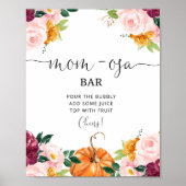 Burgunder Blumenkürbis Mama-osa-Bar Poster (Vorne)