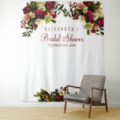 Burgunder Blumenmarkt Foto Stand Wandteppich (Beispiel)