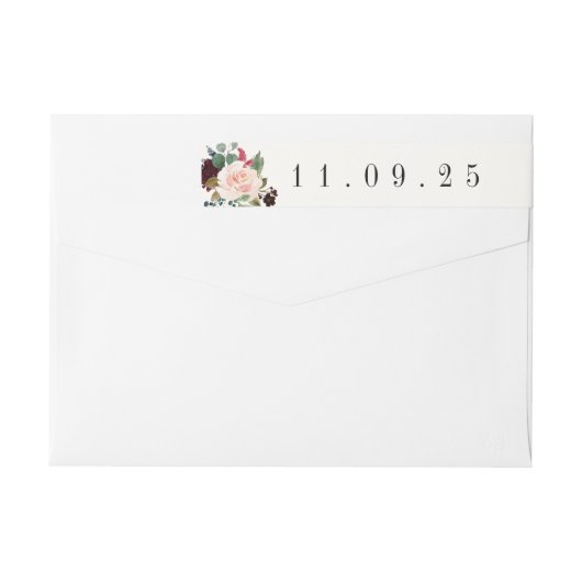 Burgunder-Blumenstrauß | (Rückseite)