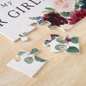 Burgunder-Blumenstrauß | sind Sie mein Puzzle (Seite)