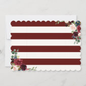 Burgunder-Blumenstrauß | sind Sie meine Einladung (Rückseite)