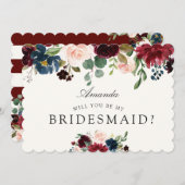 Burgunder-Blumenstrauß | sind Sie meine Einladung (Vorne/Hinten)