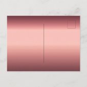 Burgunder Blumensträuße Brautdusche Einladung Postkarte (Rückseite)