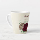 Burgunder Champagner-Blume Milchtasse (Linke Ecke)