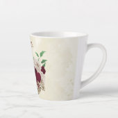 Burgunder Champagner-Blume Milchtasse (Rechts)