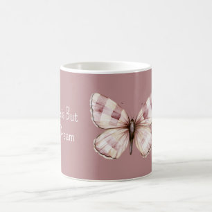 Burgunder-Cream-Schmetterling Kaffeetasse