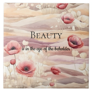 Burgunder Creme Rouge Floral Brautparty Fliese