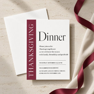 Burgunder-Editorial-Thanksgiving-Dinner Einladung