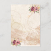 Burgunder Einschub Einlage Begleitkarte (Rückseite)