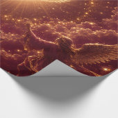 Burgunder Engel-Geschenkpapier Geschenkpapier (Ecke)