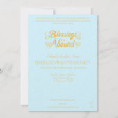 Burgunder Erntedank mit Cornucopia & Copper Einladung (Rückseite)