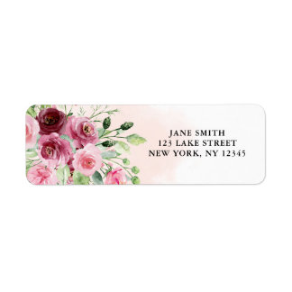 Burgunder Floral Brautparty