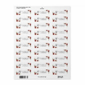 Burgunder Floral Wasserfarbe Skript Monogrammadres (Vorne)