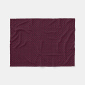 Burgunder Geometrie-Muster-Decke Fleecedecke (Vorderseite (Horizontal))