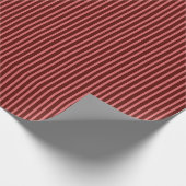 Burgunder gestreift geschenkpapier (Ecke)