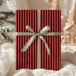 Burgunder gestreift geschenkpapier