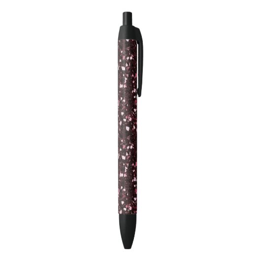 Burgunder Glitter Kugelschreiber (Unterseite (Vertikal))