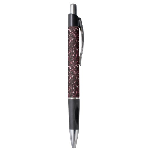 Burgunder Glitter Kugelschreiber (Unterseite (Vertikal))