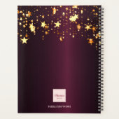 Burgunder Goldstar Foto 2026 Planer (Rückseite)