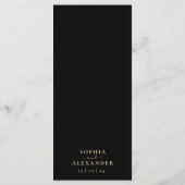 Burgunder Goldstein Menükarte (Rückseite)