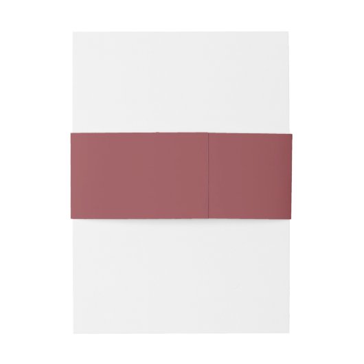 Burgunder Hochzeit Einladungsbanderole (Rückseitenbeispiel)