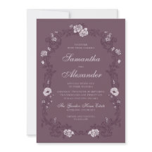 Burgunder Hochzeit im botanischen Garten Vintage