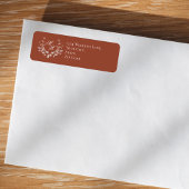 Burgunder Hochzeitsmonogramm Schrift Blumen 