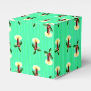 Burgunder Kerze mit Weihnachtslieder Geschenkschachtel