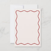 Burgunder-Kirsche-auf-der-Spitze-Brautjunggesellin Dankeskarte (Rückseite)