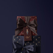 Burgunder klassisches Nussknacker-Geschenkpapier Geschenkpapier