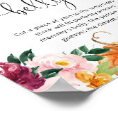 Burgunder Kürbis wie groß ist das Bauchspiel der M Poster (Ecke)