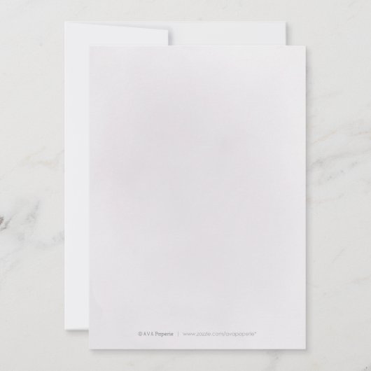 Burgunder lila Glitzer und Blütenblüte 1. Einladung (Rückseite)