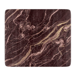 Burgunder Marmor Bold Verfeinerter moderner Stil Schneidebrett