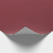 Burgunder Marsala Geschenkpapier (Ecke)