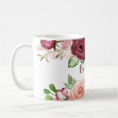 Burgunder/Marsala u. rosa Kaffeetasse (Links)
