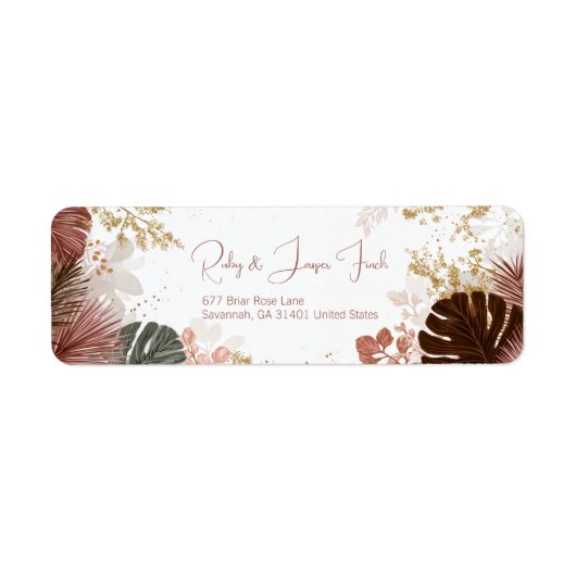 Burgunder Monstera Gold Stardust Botanisch (Vorne)