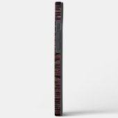 Burgunder Mosaik mit grobem Hintergrund Case-Mate iPhone Hülle (Rückseite / Links)