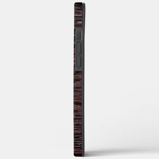 Burgunder Mosaik mit grobem Hintergrund Case-Mate iPhone Hülle (Rückseite / Links)