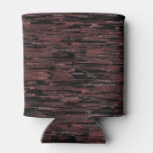 Burgunder Mosaik mit grobem Hintergrund Dosenkühler (Rückseite)