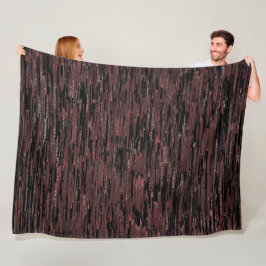 Burgunder Mosaik mit grobem Hintergrund Fleecedecke