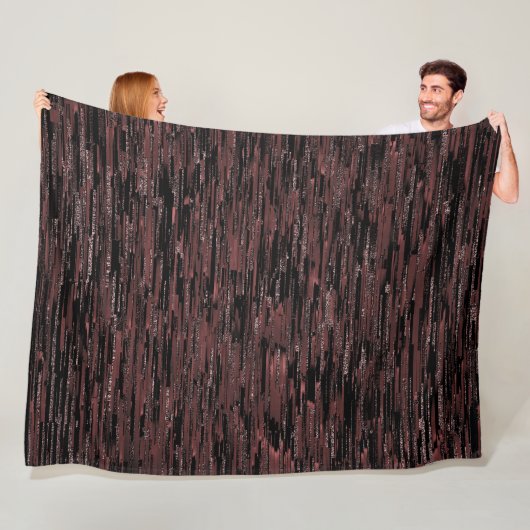 Burgunder Mosaik mit grobem Hintergrund Fleecedecke (Beispiel)